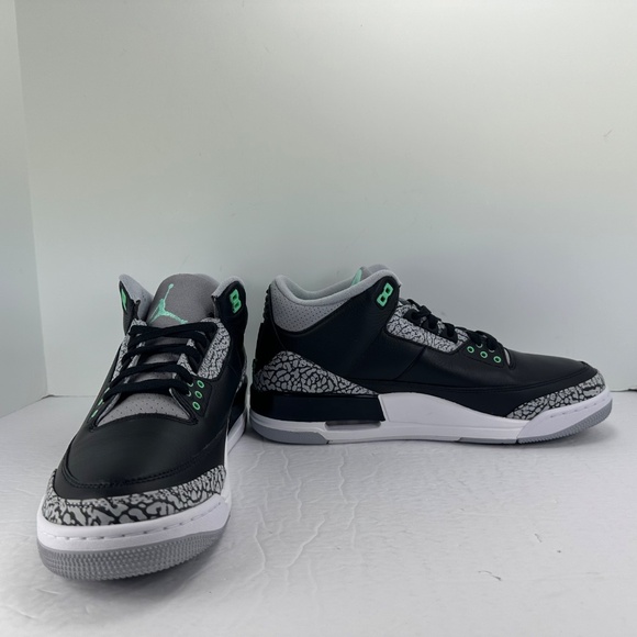 Nike Air Jordan 3 Retro Black Green Glow Grey CT8532-031 Men’s Size 11 - Picture 6 of 13